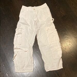 White Cargo Pants
